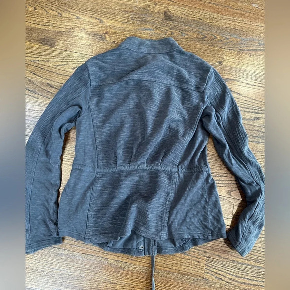 Anthropologie Saturday Sunday Gray Cotton Military Jacket Size Small P0971 - Picture 15 of 15